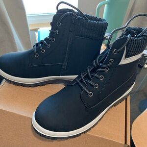 Black High Top Shoes - Fuzzy Inside